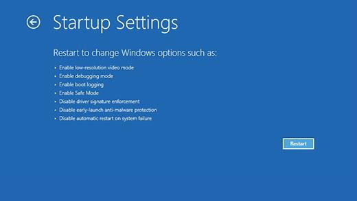 Windows 10 Recovery Restart