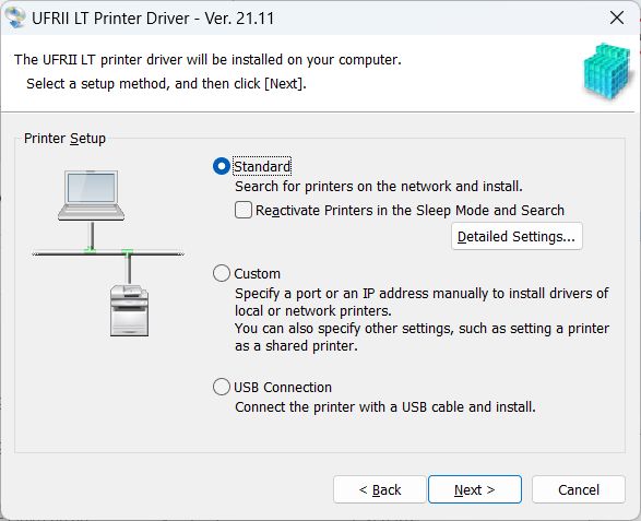 Canon Printer driver setup