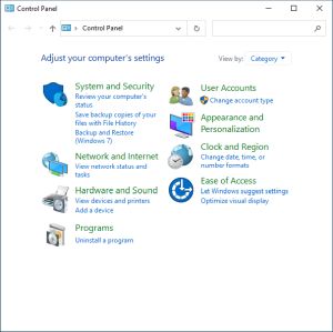 How to Open the Control Panel in Windows 10