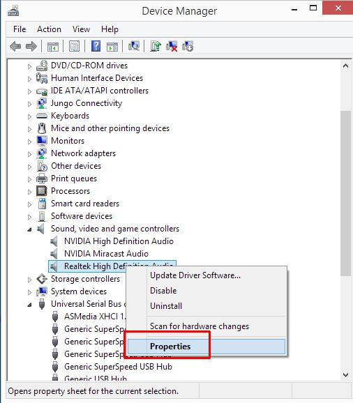 Device Driver Properties