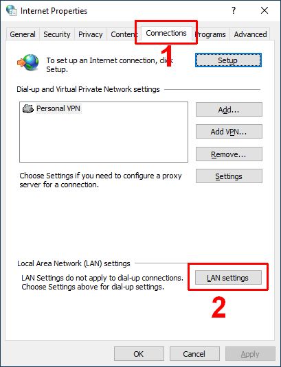 Internet Connection Properties