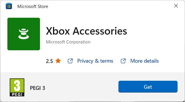 Microsoft xbox accessoires app