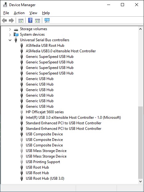 Non-present Devices in Device Manager