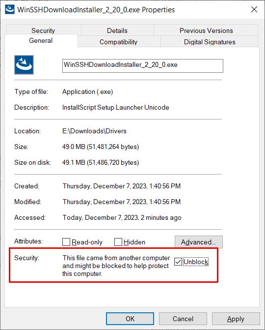 Unblock ScanSnap IX500 driver installer file