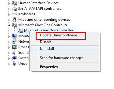 Update xbox controller driver
