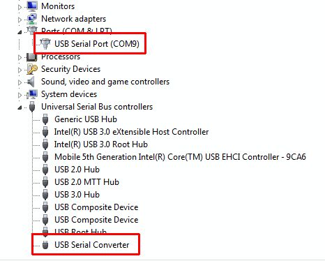 USB serial convertor