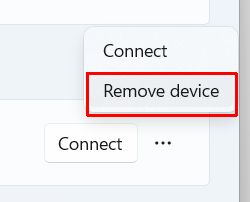Windows 11 Remove Bluetooth device