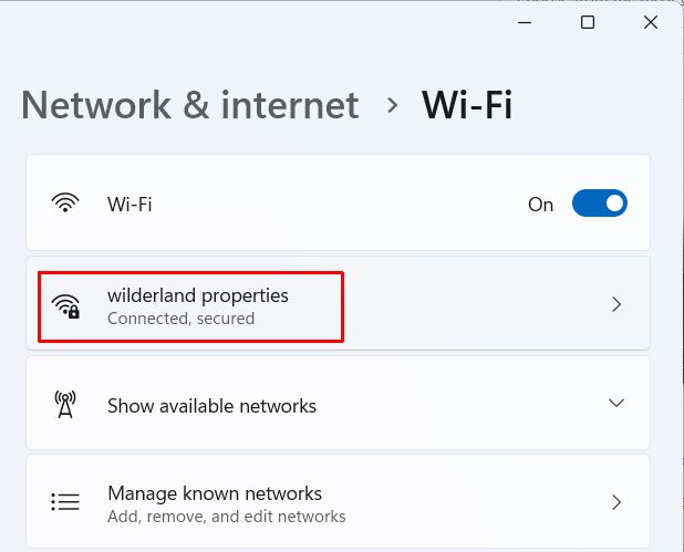 Wireless SSID connection